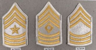 U.S. Army, Sammlung Ärmelabzeichen, auf Karton getrackert