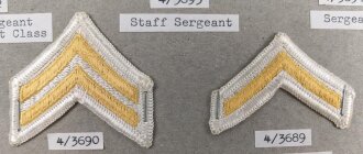 U.S. Army, Sammlung Ärmelabzeichen, auf Karton getrackert