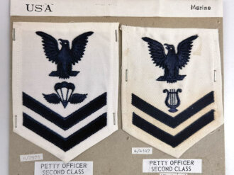 U.S. Navy, Sammlung Ärmelabzeichen, auf Karton...