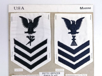 U.S. Navy, Sammlung Ärmelabzeichen, auf Karton...