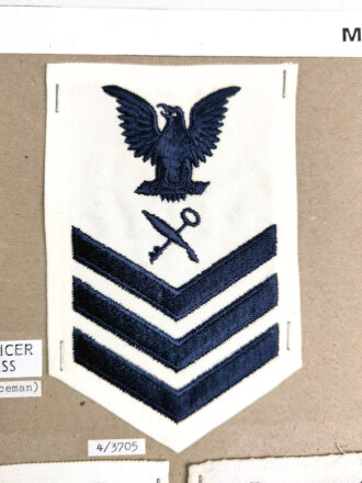 U.S. Navy, Sammlung Ärmelabzeichen, auf Karton...