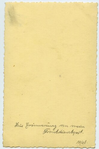 Studioaufnahme eines Angehörigen der Gebirgsjäger Maße: 8,5 x 13,5 cm, datiert 1940