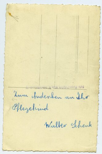 Studioaufnahme eines Angehörigen des Heeres, Unteroffizierschule  Maße: 9 x 13,5 cm