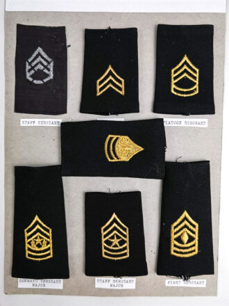 U.S. Army, Sammlung Schulterklappenüberschübe,...