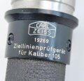 Bundeswehr Ziellinienprüfer für Kaliber 105, Hersteller Carl Zeiss Jena, sehr guter Zustand, optisch einwandfrei. Im Behälter