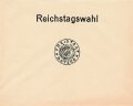 Reichstagswahl "Freistaat Bayern" Leerer Briefumschlag, wohl für Wahlzettel 1933