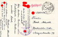 1./ SS. T.I.E. Batl. I . Radolfzell, gelaufene Feldpostkarte