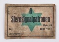 Preßmasse Behälter für Sternsignalpatronen zur Leuchtpistole der Wehrmacht . Aufkleber lose innliegend