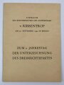 "Ansprache des Reichsministers des Auswärtigen v. Ribbentrop am 27. September 1942 in Berlin" über DIN A5, 15 Seiten