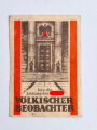 "Lies die Zeitung des Führers Völkischer Beobachter" Werbevignette 38 x 54mm