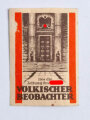 "Lies die Zeitung des Führers Völkischer Beobachter" Werbevignette 38 x 54mm