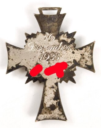 Ehrenkreuz der deutschen Mutter in silber , guter Zustand