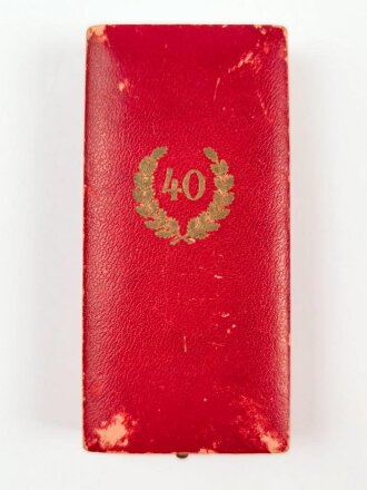 Etui zum Treudienst Ehrenzeichen in Gold für 40...