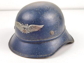 Stahlhelm Luftschutz. Originallack, ungereinigt,...