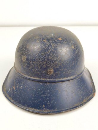 Stahlhelm Luftschutz. Originallack, ungereinigt, entnazifiziert