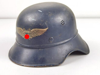 Stahlhelm Luftschutz. Originallack, ungereinigt, Das...