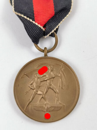 Medaille zur Erinnerung an den 1. Oktober 1938 (Anschluss Sudetenland), am Band