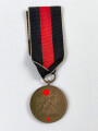 Medaille zur Erinnerung an den 1. Oktober 1938 (Anschluss Sudetenland), am Band