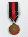 Medaille zur Erinnerung an den 1. Oktober 1938 (Anschluss Sudetenland), am Band