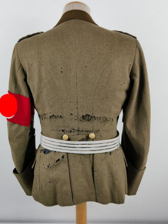 Reichsarbeitsdienst, Uniformrock mit Hose sowie Feldbinde des Obergeneralarbeitsführer Viktor Band.