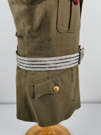 Reichsarbeitsdienst, Uniformrock mit Hose sowie Feldbinde des Obergeneralarbeitsführer Viktor Band.