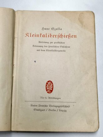 "Kleinkaliberschießen von Hans Szalla" 132 Seiten, gebraucht, DIN A5