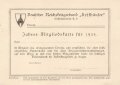 Deutscher Reichskriegerbund Kyffhäuser "Jahres-Mitgliedskarte für 1934" blanko