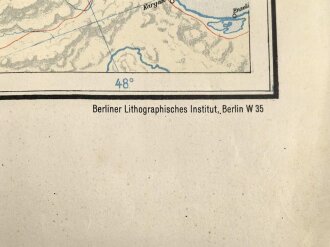 Europäisches Russland - Gea Übersichtskarte der Wehrmacht, Tornisterschrift Nr. 51 Maße: 110 x 85 cm