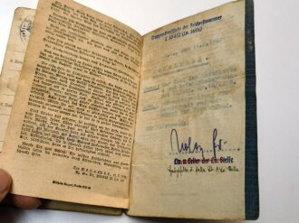 Soldbuch Luftwaffe, ausgestellt am 5.8.1941 bei einer Luftnachrichtenkompanie mot Nürnberg