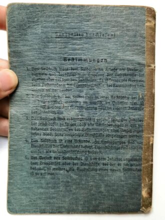 Soldbuch Luftwaffe, ausgestellt am 5.8.1941 bei einer Luftnachrichtenkompanie mot Nürnberg