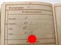 Wehrpaß Heer, eingestellt am 11.Februar 1942 bei leichte Artillerie Ersatz Abteilung 178 Ulm