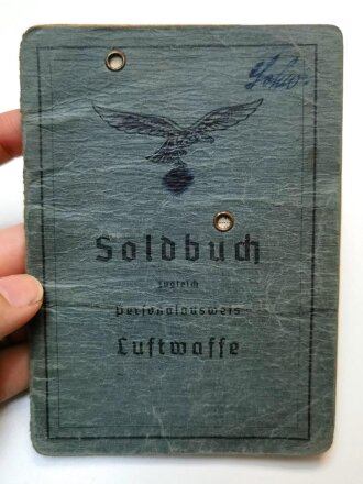 Soldbuch Luftwaffe, ausgestellt am 1.9.39 bei Fliegerhorstkompanie Fürstenfeldbruck