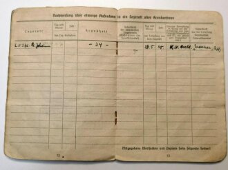 Soldbuch Luftwaffe, ausgestellt am 1.9.39 bei Fliegerhorstkompanie Fürstenfeldbruck