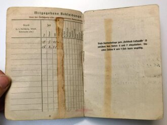 Soldbuch Luftwaffe, ausgestellt am 1.9.39 bei Fliegerhorstkompanie Fürstenfeldbruck