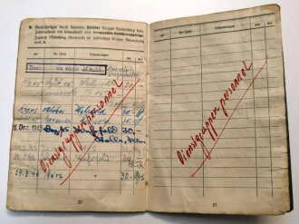 Soldbuch Luftwaffe, ausgestellt am 26.März 1945 bei 5./Flg.Ers. Batl Neumüster