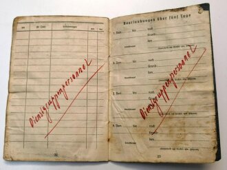 Soldbuch Luftwaffe, ausgestellt am 26.März 1945 bei 5./Flg.Ers. Batl Neumüster