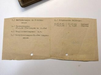 Soldbuch Heer, ausgestellt am 6.1.1945 bei 2./ Werf.Rgt.71