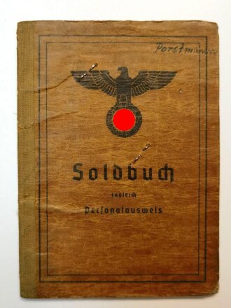 Soldbuch Heer, ausgestellt am 1.Sept. 1944 bei Landes...