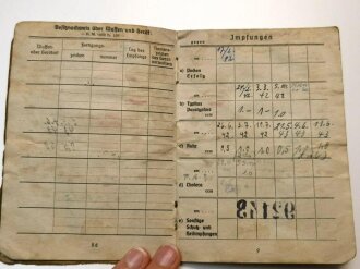 Soldbuch Heer, ausgestellt am 15.1.42 bei Infanterie Ersatz Btl. ( mot ) 118