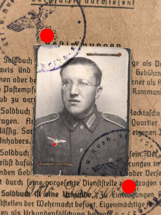 Soldbuch Heer, ausgestellt am 10.Oktober 1940 bei 3./ I.E.B. 34