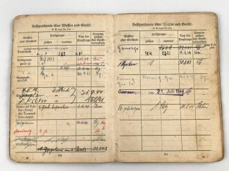 Soldbuch Heer, ausgestellt am 10.Oktober 1940 bei 3./ I.E.B. 34