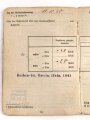 Soldbuch Heer, ausgestellt am 10.Oktober 1940 bei 3./ I.E.B. 34