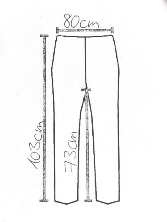 Luftwaffe, Hose für Mannschaften für Fallschirmtruppen, letzte Ausführung. Stark getragenes Kammerstück