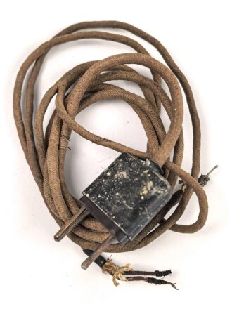 Kabel mit Stecker für einen Doppelfernhörer der Wehrmacht