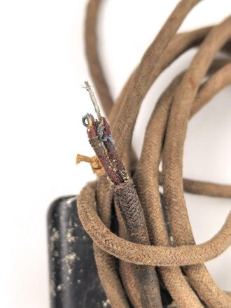 Kabel mit Stecker für einen Doppelfernhörer der Wehrmacht