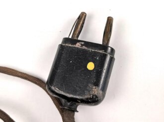 Kabel mit Stecker für einen Doppelfernhörer der Wehrmacht