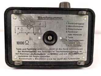 Mikrofonsummer Wehrmacht in gutem Zustand, Funktion nicht...