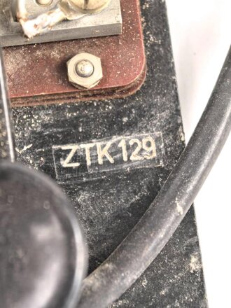 Morsetaste Wehrmacht von Telefunken " ZTK129", ungereinigtes Stück, Funktion nicht geprüft