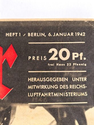 Der Adler "Neuen Zielen entgegen" Heft Nr. 1 vom 6. Januar 1942, 