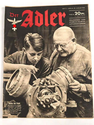 Der Adler "Helfer der Front" Heft Nr. 2 vom 20. Januar 1942 